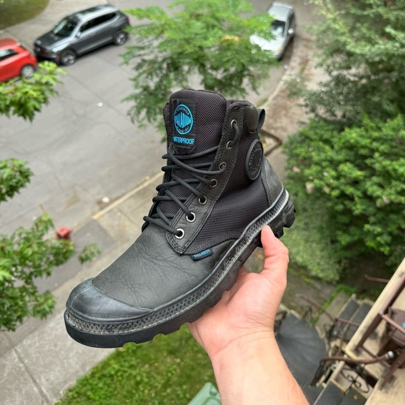 Vtg Paladium Canvas Baggy Boots Vintage Pampa HI Y2K - Picture 1 of 6